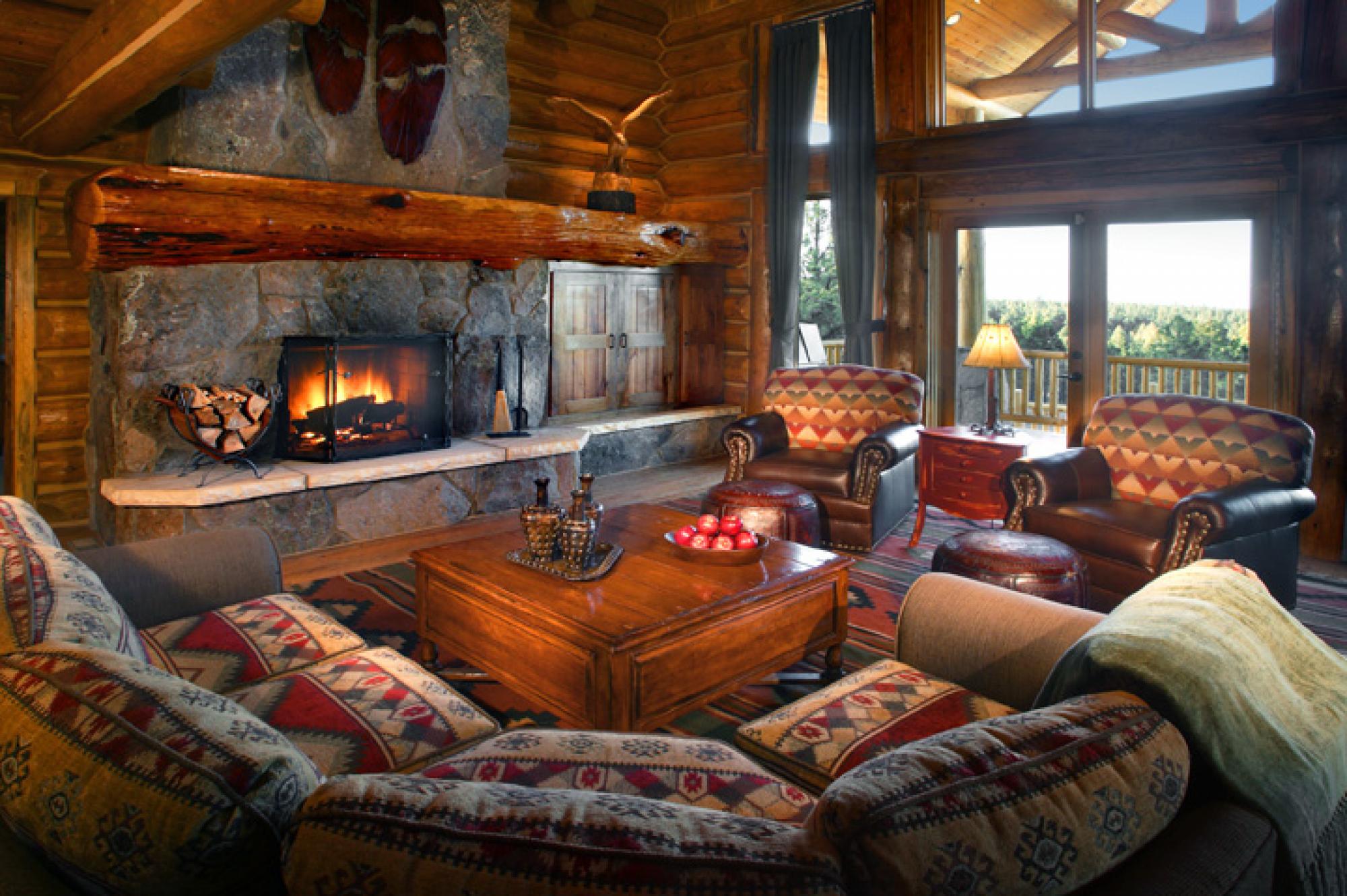 Cabin Living Room, The Club at Hidden Meadow Ranch 