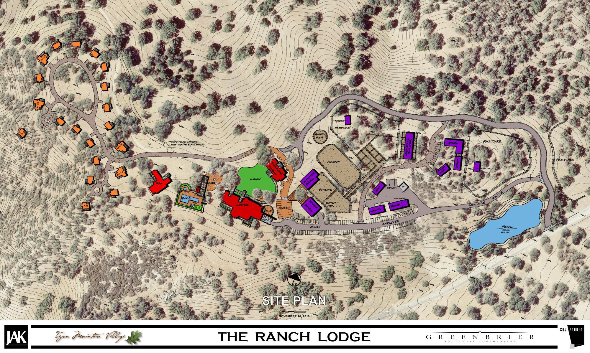 Ranch Lodge Site Plan